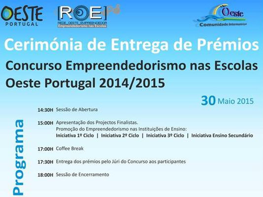 Cerimónia de Entrega de Prémios ROE – Empreendedorismo nas Escolas